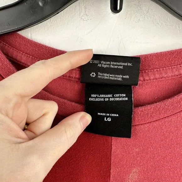 Avatar: The Last Airbender Fire Nation Dark Red Firebender T-Shirt L Color Block - Picture 4 of 9